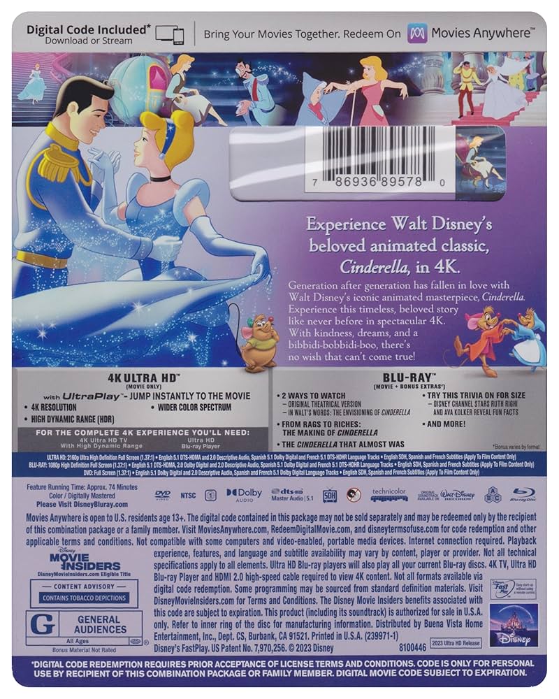 Amazon.com: Cinderella (1950) - Ultimate Collector's Edition